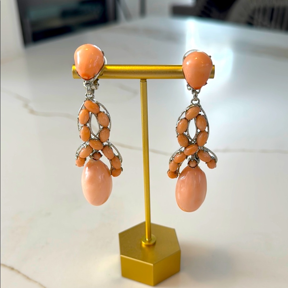 Siman Tu Coral Drop Earrings